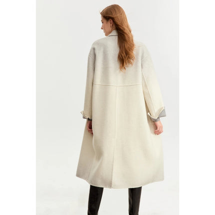 Manteau en laine dégradé élégant pour femme