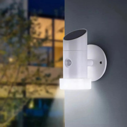 Lámpara de pared con sensor inteligente para exteriores, resistente al agua y con ángulo de detección de 90°