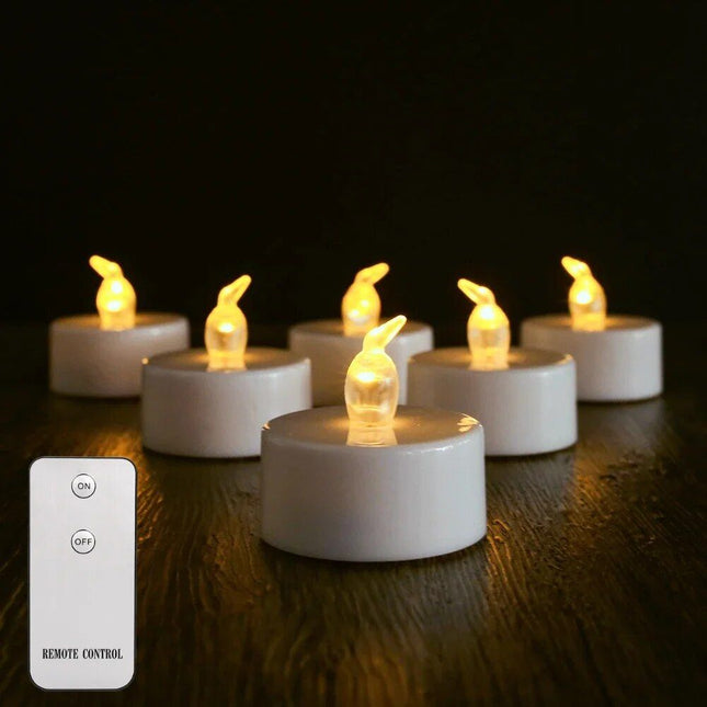 LED Flameless Tea Light Candles with Remote - Wnkrs