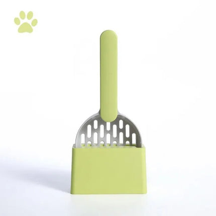 Multi-Function Cat Litter Scoop with Self-Cleaning Base - Eco-Friendly Pet Care