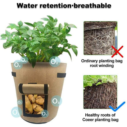 Multi-Size Felt Plant Grow Bags