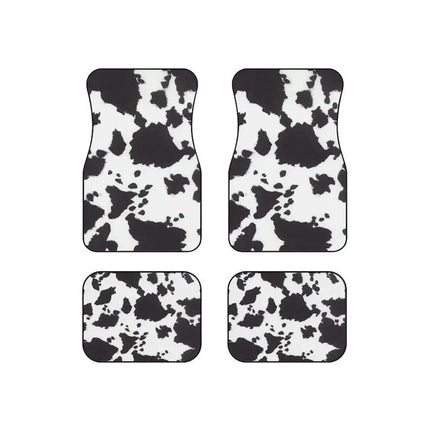 Cow Print Waterproof Car Floor Mats (Set of 4) - Wnkrs