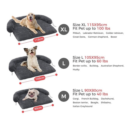 Grand lit pour chien confortable et moelleux