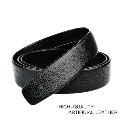 Ceinture en cuir pour homme de haute qualité avec boucle automatique en métal