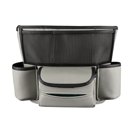 Luxury Leather Car Seat Organizer with Cup Holder & Tissue Pocket - Wnkrs