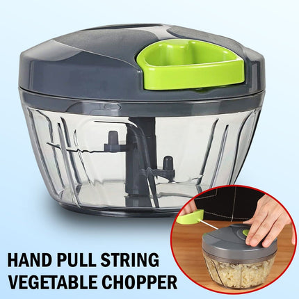 Hand Pull Chopper Vegetable Fruit Cutter Food Onion Veggie Dicer Slicer Kitchen - Wnkrs