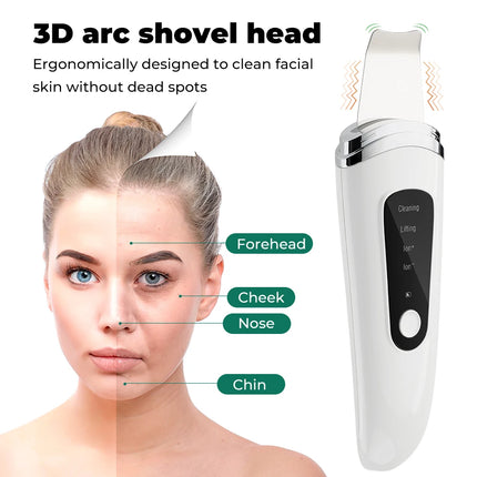 Ultrasonic Skin Scrubber for Deep Cleansing and Exfoliation