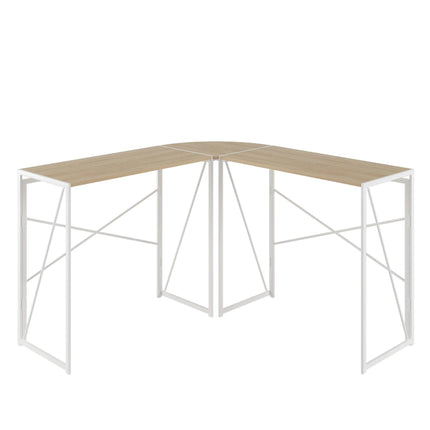 White L-Shaped Corner Desk for Home Office - Wnkrs