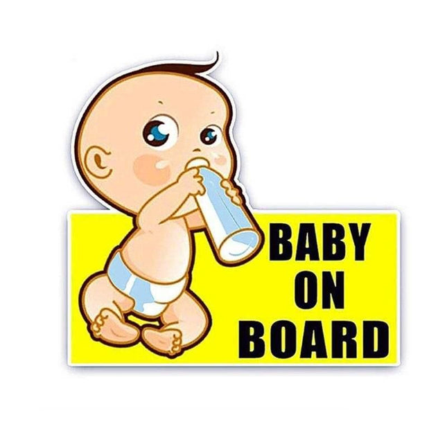 Reflective Baby On Board Safety Sticker for Cars - Wnkrs