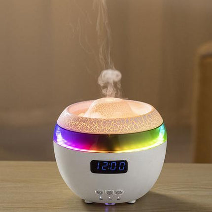 Difusor de aroma con control remoto multifuncional y humidificador dinámico con lámpara de llama RGB