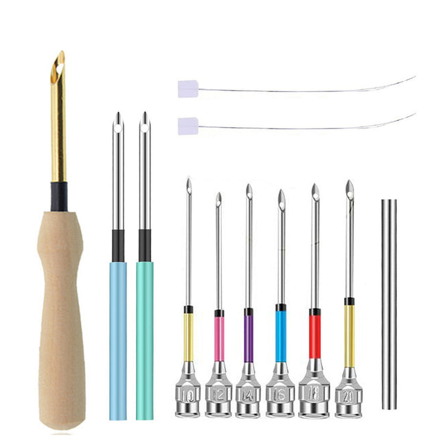 Homemade DIY Knitting Tools Embroidery Poke Needle Set - Wnkrs