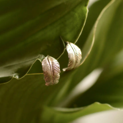 Pendientes colgantes con forma de planta vintage