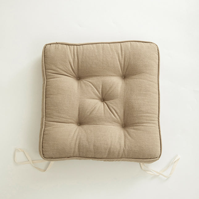 Japanese Simple Cotton And Linen Cushion Thickened And Anti-skid - Wnkrs