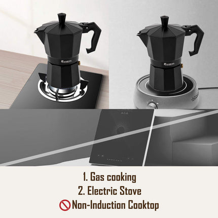 Stovetop Espresso Maker Espresso Cup Moka Pot Classic Cafe Maker - Wnkrs