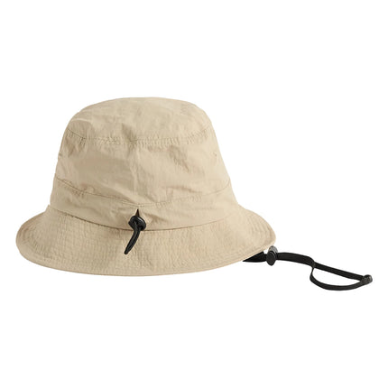 Chapeau de pêcheur pliable et imperméable pour homme avec corde coupe-vent amovible - Essentiel urbain pour l'extérieur toutes saisons