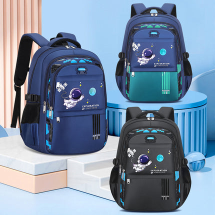 Sac à dos en nylon pour enfants et hommes, cartable en tissu Oxford pour écoliers du primaire Spaceman