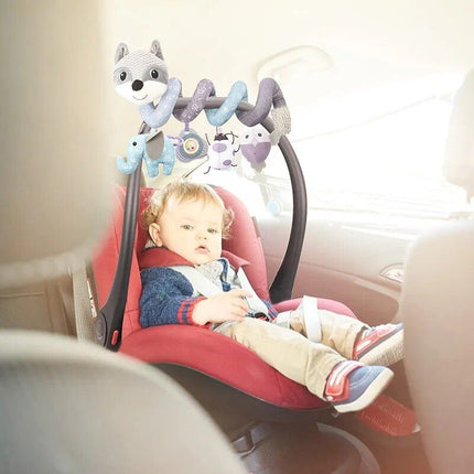 Plush Fox Spiral Activity Toy for Car Seats and Strollers - Wnkrs