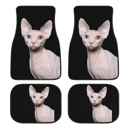 Universal Sphinx Cat Print Car Floor Mat Set (4-Piece) - Wnkrs