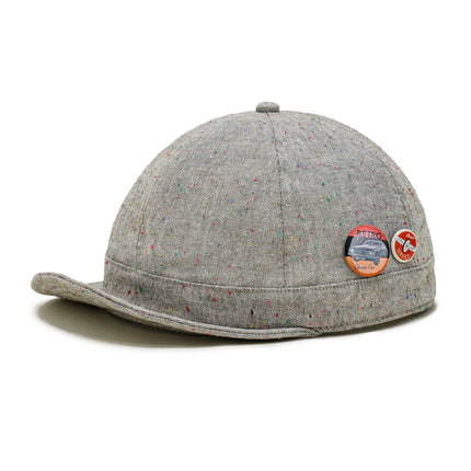 Chapeau à bascule gris vintage pour homme