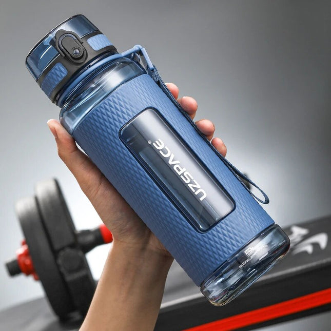 Bouteille d'eau de sport portable anti-fuite avec large goulot et infuseur à thé