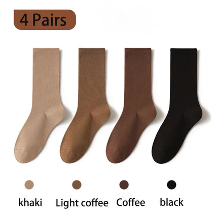 Lot de 4 paires de chaussettes amples en coton pour femmes