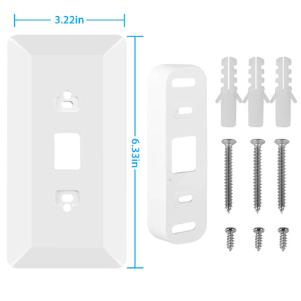 Placa de pared ajustable para timbre con video con ángulo de 35 grados