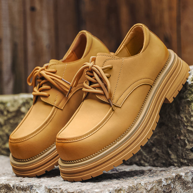 Mocasines casuales de lujo con aumento de altura para hombre