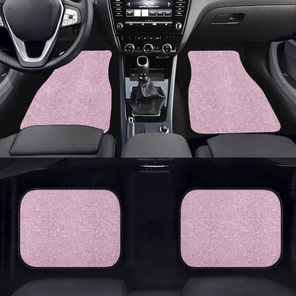 Pink Bling Print Universal Car Floor Mats - Wnkrs