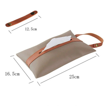 Luxury Leather Car Seat Back Tissue Holder - Wnkrs