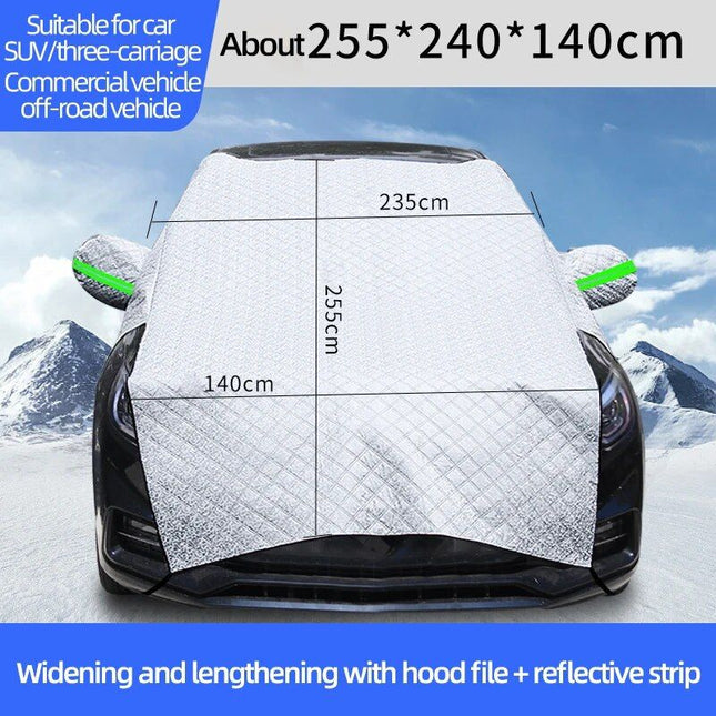 Winter Car Protection: Lengthen & Thicken Windshield Snow Cover - Wnkrs