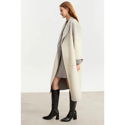 Manteau en laine dégradé élégant pour femme