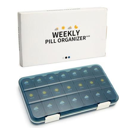 21/28 Grids Weekly Pill Box