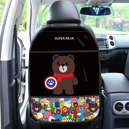 Protective Car Seat Back Cover for Kids - Cartoon Design - Wnkrs