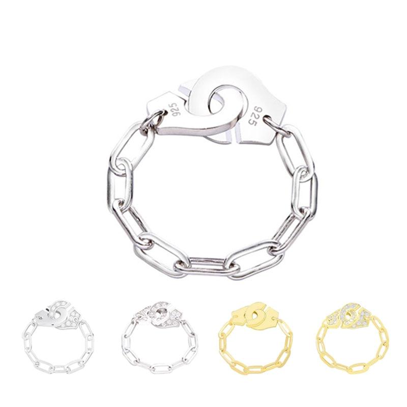 Sterling Silver Handcuff Ring