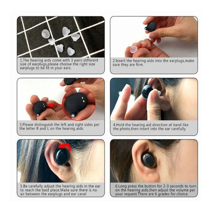 USB Rechargeable Invisible Mini Hearing Aids - Wnkrs