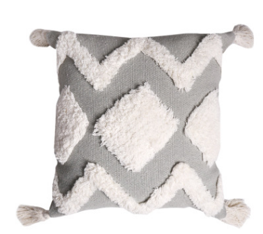 Nordic Moroccan tufted geometric tassel pillowcase - Wnkrs