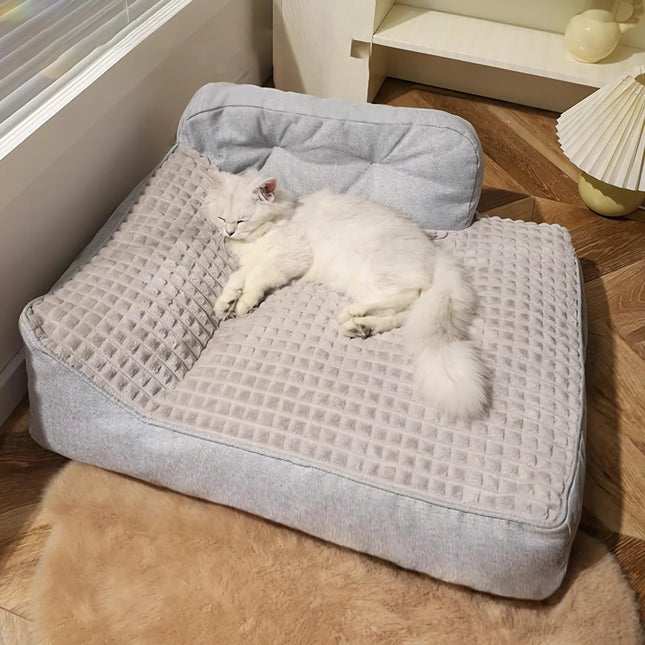 Canapé-lit confortable pour chats et petits chiens – Housse lavable et amovible