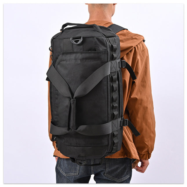 Bolsa de senderismo para acampar al aire libre de gran capacidad para hombres, portátil, cruzada para llevar al hombro, separación de humedad y humedad, almacenamiento para hombres
