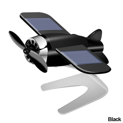 Solar-Powered Aircraft Car Air Freshener and Ornament - Wnkrs