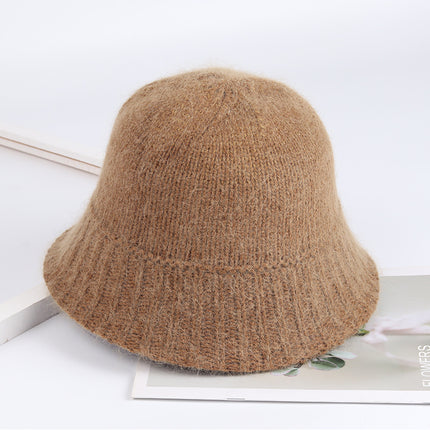 Elegante gorro de pescador de lana de 7 colores para mujer: cómodo gorro de pesca