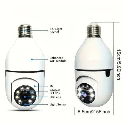 E27 Bulb Camera with 4X Digital Zoom