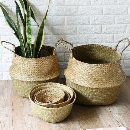 Versatile Wicker Seagrass Planter and Storage Basket - Wnkrs