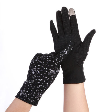 Women's Elegant Polka Dot Patterned Gloves - Wnkrs