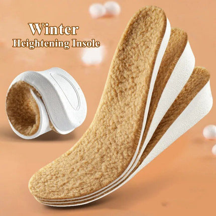 Winter Warm Height Increase Insoles - 1Pair Sports Shock Absorption Shoes Insole - Wnkrs