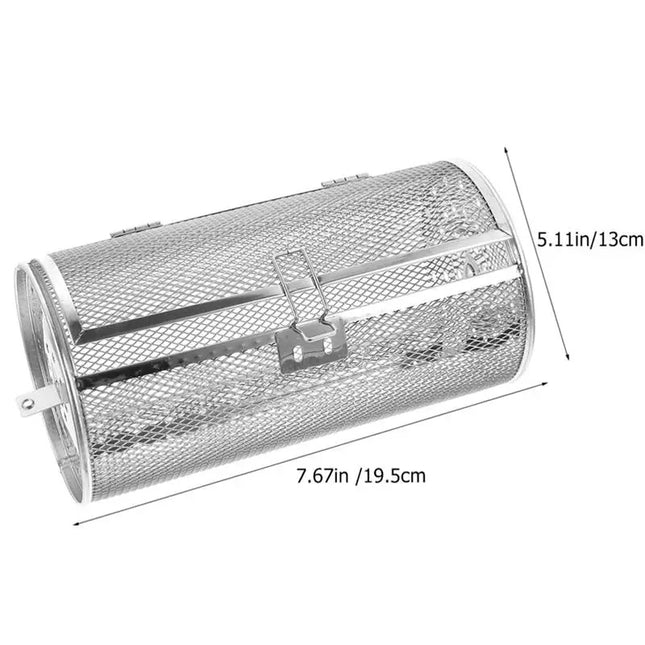 Tambor para asar multiusos de acero inoxidable