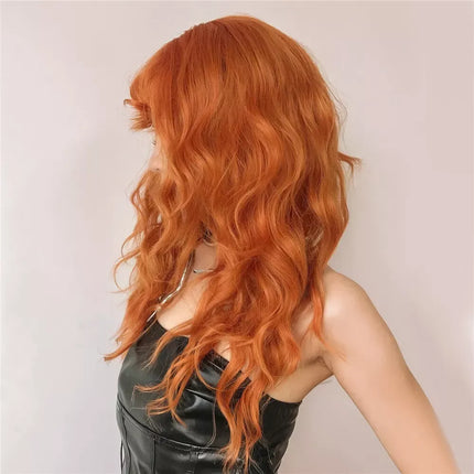 Long Red Wig with Bangs - Wnkrs