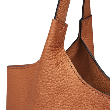 Sac fourre-tout polyvalent en cuir pour femme - Sac à main élégant à bandoulière et à bandoulière