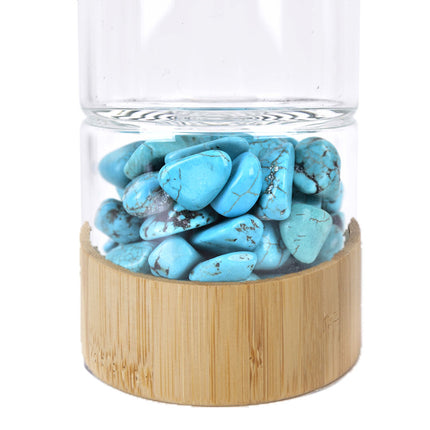 Natural crystal gravel water bottle - Wnkrs