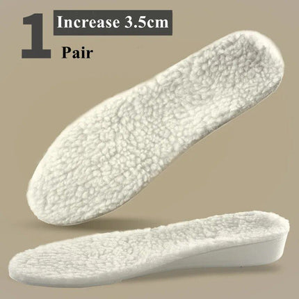 Winter Warm Height Increase Insoles - 1Pair Sports Shock Absorption Shoes Insole - Wnkrs