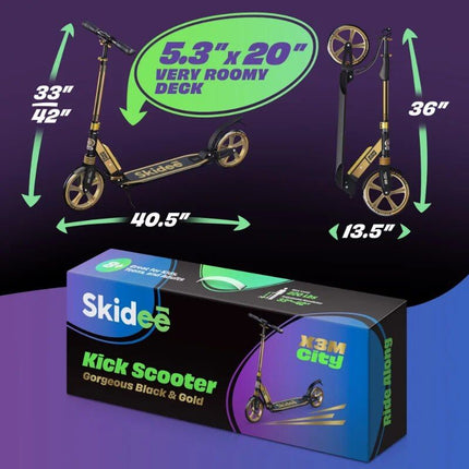 Gold Adjustable Height Scooter - Wnkrs